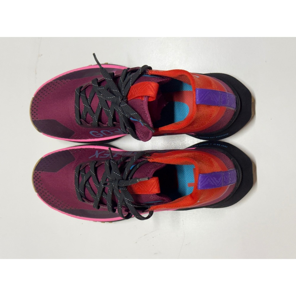 Nike Pegasus Trail 4 GORE-TEX Womens 7.5 Burgundy Orange Running Shoes - Picture 3 of 7